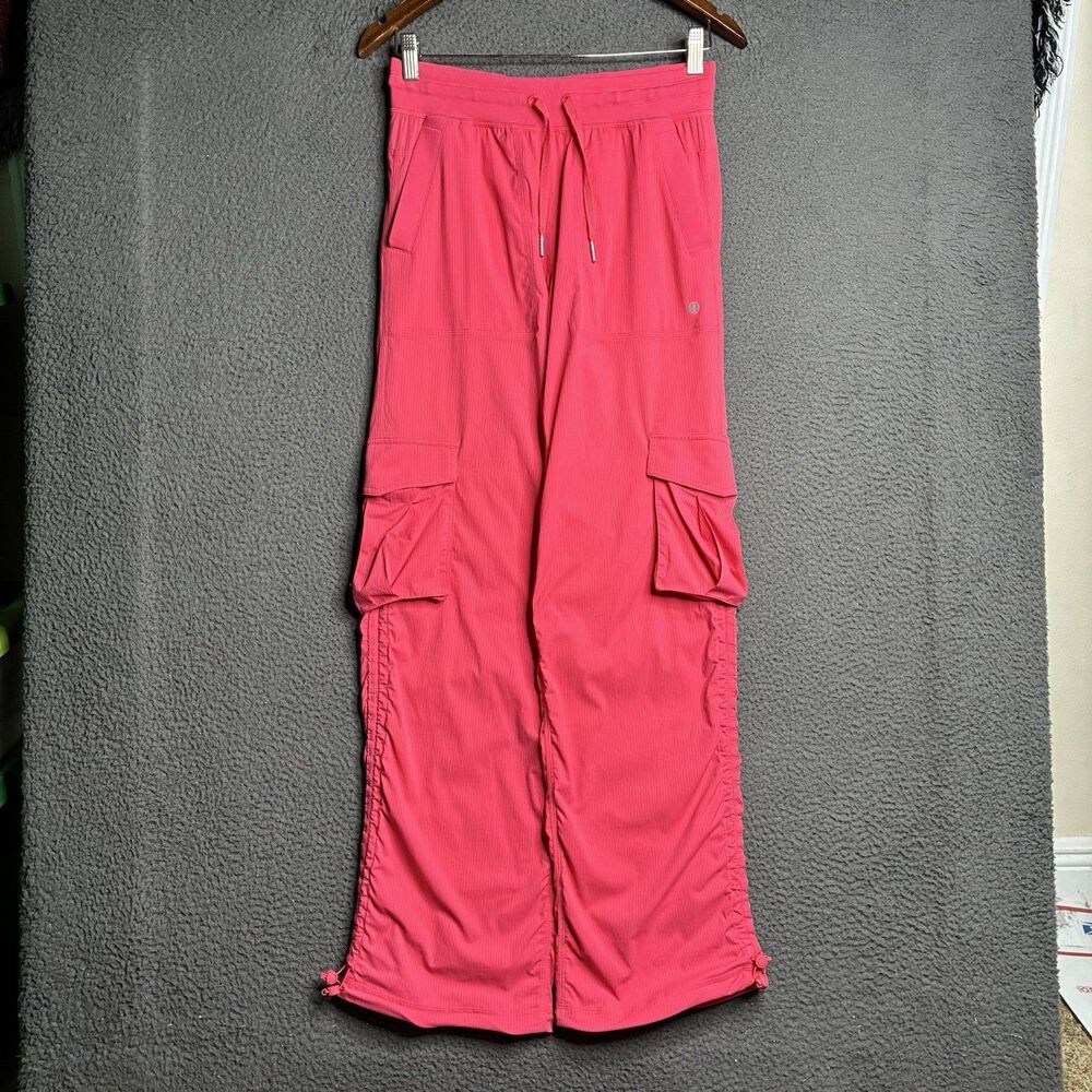 Lululemon Womens Pants Large Pink Relaxed Fit Cargo Dance Studio LW5GILS